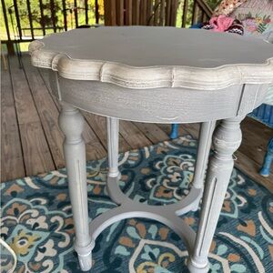Elegant Gray Accent Table